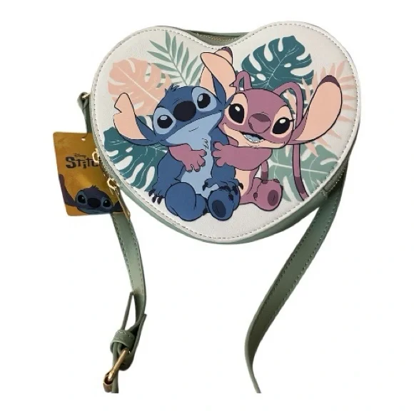 DISNEY Brand Stitch Heart-Shaped Crossbody by BIOWORLD New With Tags - Picture 6 of 13